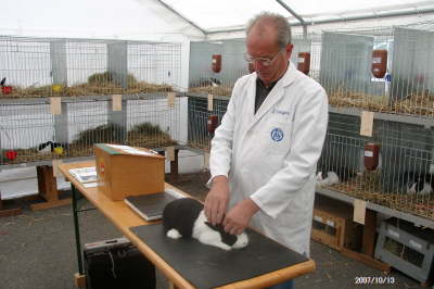 13.10.2007: Preisrichter der Clubschau Bernd Krieger