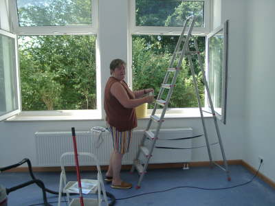 19.07.2003: Die ersten Saubermnner ...