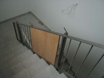 21.07.2003: Das neue Treppengelnder