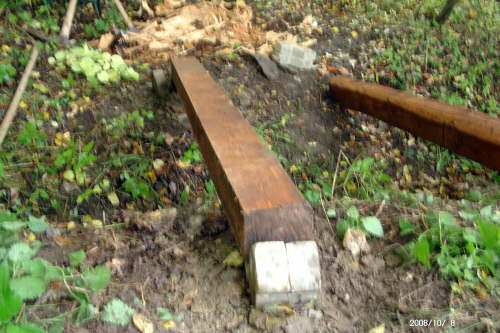 08.10.2008: Ein Steg wird gebaut ...