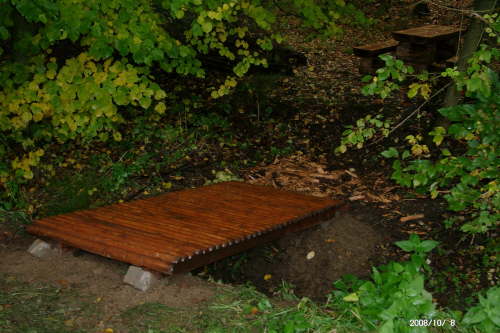 08.10.2008: Der Steg ist fertig