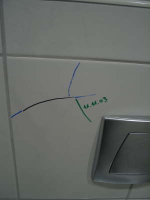 11.11.2003: Farbige Striche ....