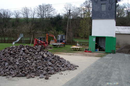 21.04.2010: Die Rohbauarbeiten