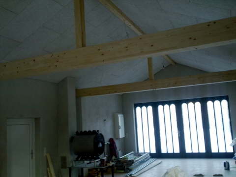 08.01.2011: Die Decke ist fertiggestellt.